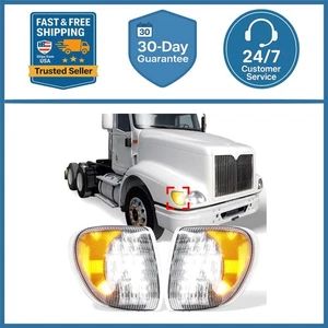 Headlights Assembly for 2003-2007 International 9200-9900，With Turn Left LED - Picture 1 of 11