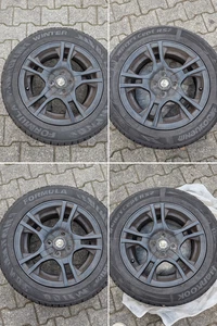 4 x  Alufelgen 15 Zoll BMW Mini ONE  Model Platin  Farbe Matt Schwarz - Bild 1 von 7