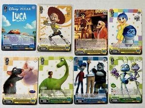 Disney Pixar - Blanco Negro Card Lote x8 Luca Toy Story Coco Inside Out Jessie - Imagen 1 de 2
