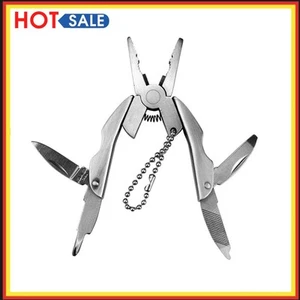 Mini Folding Outdoor Multi-function Pliers Screwdriver Keychain Pocket Tool - Bild 1 von 6