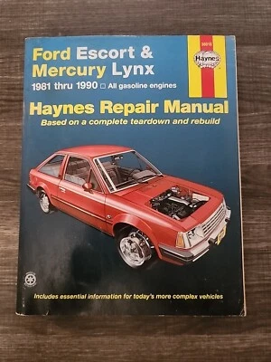 Ford Escort Mercury Lynx Haynes 1981-1990 manual de reparación 36016  Foto 1 de 4