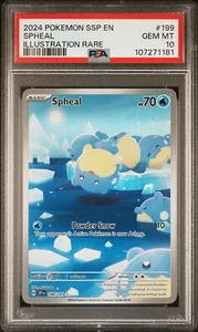Spheal 199/191 IR Pokemon Surging Sparks PSA 10 #1181 - Imagen 1 de 2