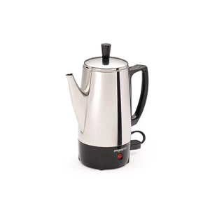 Presto Classic 6-Cup Stainless Steel Percolator Brews Coffee & keeps piping Hot - Picture 1 of 4
