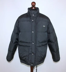 Chaqueta de plumón negra vintage Schott New York NYC para hombre talla M años 90 - Imagen 1 de 11