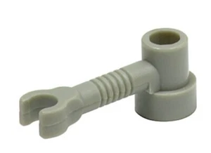LEGO Bar Length 3 Light Bluish Gray 1x3 Clip Stud x 10 Robot Arm 4735 - Picture 1 of 3