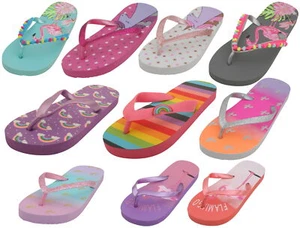 Sandrocks Mädchen Sommer Spaß bedruckt Flip Flops - Bild 1 von 28