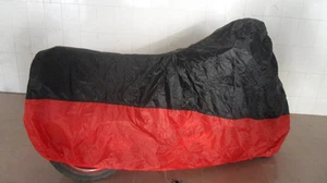 Cubierta de moto deportiva doble protección UV negra roja talla L - Imagen 1 de 1