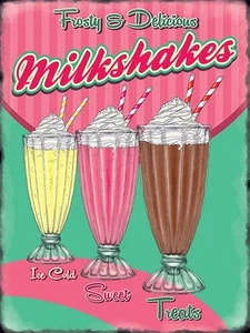 Frosty & Delicious Milkshakes fridge magnet (og) - Picture 1 of 1