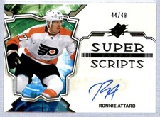 2022-23 SPx Superscripts Ronnie Attard Rookie Auto /49 #SSR-RA Philadelphia