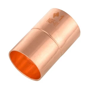 10 PCS EFIELD 1" C X 1" C Copper Coupling With Rolled Stop, Lead Free - Picture 1 of 3