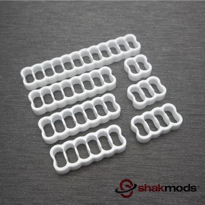 10pcs 3mm White Close Cable Combs Set for Sleeved Extensions Leave note checkout - Image 1 of 4