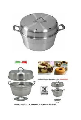 FORNETTO FORNO VERSILIA DM 24 ALLUMINIO ANCHE INDUZIONE DOLCE E SALATO 8 2025 - Immagine 1 di 3