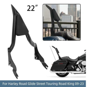22"Rückenlehne Sissy Bar für Harley Touring CVO Street Road Glide Road King 09up - Picture 1 of 17