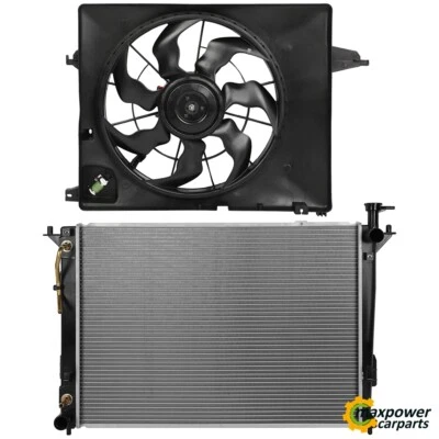 Engine Radiator Cooling Fan Kit For 2010-12 Hyundai Santa Fe 11-13 Kia Sorento Foto 1 de 4