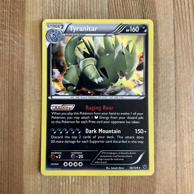 Tyranitar - 56/124 - Holo Rare Fates Collide Set XY TCG - Pokemon Card -VLP - Image 1 of 2