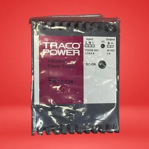 TracoPower TIS 75-124 75W 24V DC Industrial Switching Power Supply Module - Picture 1 of 7