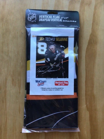 NHL Anaheim Ducks Vertical Flag Teemu Selanne Brand New Cover
