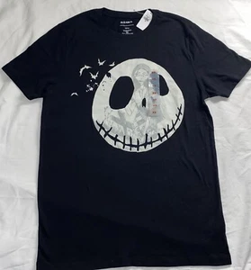 The Nightmare Before Christmas Black T-Shirt Jack The Skeleton Old Navy Size XS - Picture 1 of 7