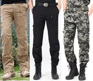 101st Airborne Mens Cargo Training Pants Tactical Climbing Trousers Jeans - Foto 1 di 21