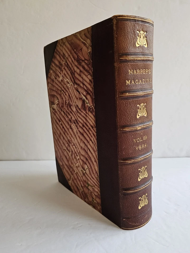HARPER'S MAGAZINE, VOL. 89, 1894, 1/2 Moroccan Leather, Golf St. Andrews - Image 1 of 4
