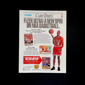 Tarjetas Fleer Ultra 1992-93 Scottie Pippen Bulls anuncio impreso original de la NBA de colección raro - Imagen 1 de 8
