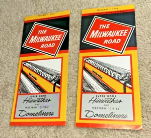 2 - THE MILWAUKEE ROAD TRAIN HORARIOS 1 de octubre de 1969 / 1 de febrero de 1970 - Imagen 1 de 11