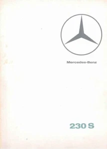 Catalogue Brochure Mercedes 230 S W111 02/1967 France - Picture 1 of 2