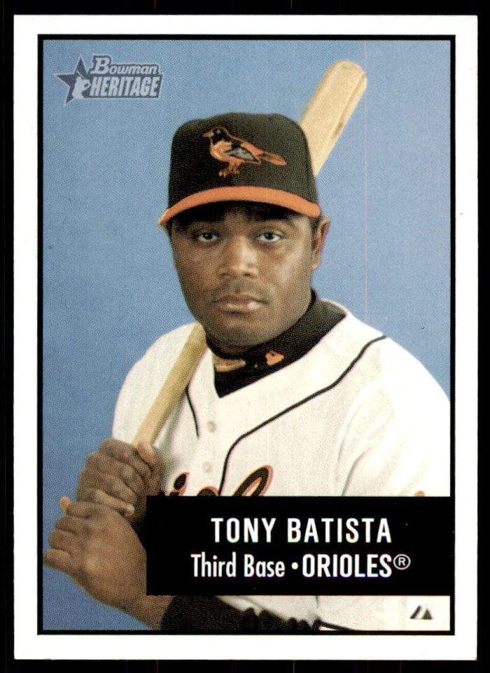 2003 BOWMAN HERITAGE. TONY BATISTA BALTIMORE ORIOLES #97 - Image 1 of 2