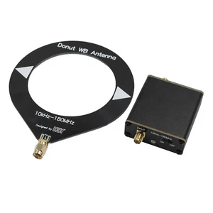 10kHz-180MHz Donut Antenna Mini Loop Antenna with Low impedance Amplifier Kit - Zdjęcie 1 z 9