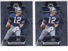 (2) Roger Staubach 2023 Mosaic #63 Dallas Cowboys