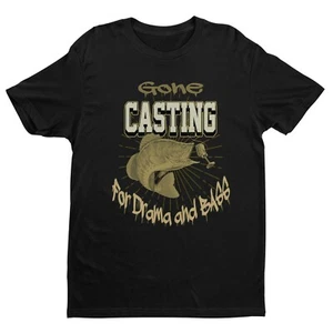 Casting For Drama And Bass Fishing Shirt - Funny Fishing - Gift For Fisherman - Picture 1 of 6