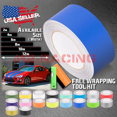 Calcomanía envolvente de vinilo de rayas de carreras de color mate para Scion Toyota FRS 10 FT/20 FT Foto 1 de 4