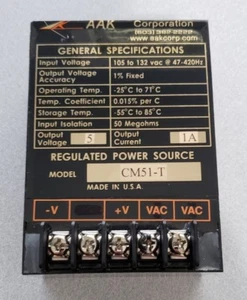 AAK Corporation CM51-T geregelte Stromquelle 5V/1A NEU - Bild 1 von 2