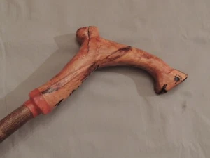 Wooden rare walking stick hand made height 100cm Greece 12/ 1/ 2017 - Picture 1 of 12
