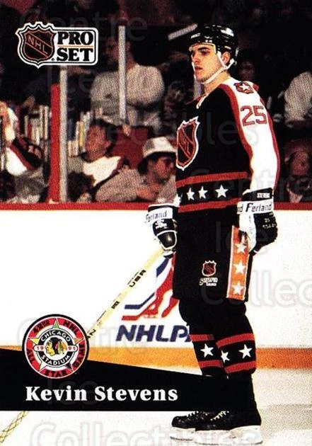 1991-92 Pro Set French #314 Kevin Stevens - Image 1 of 1