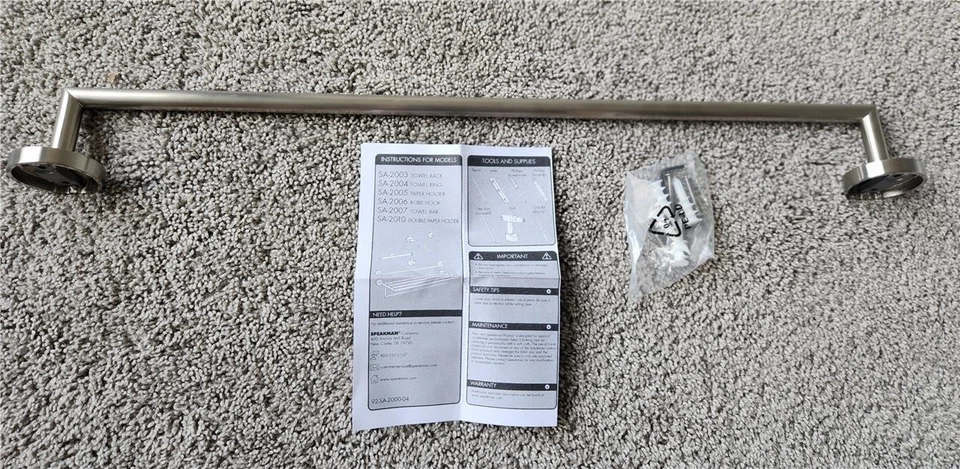 Toallero Speakman SA-2007-BN Neo 24" en níquel cepillado Foto 1 de 1