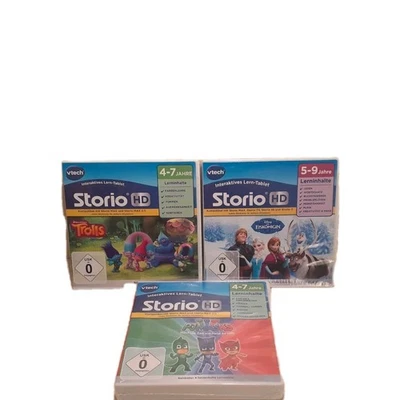 3 x Vtech Storio HD Konvolut NEU Eiskönigin Trolls PJMASKS - Bild 1 von 3