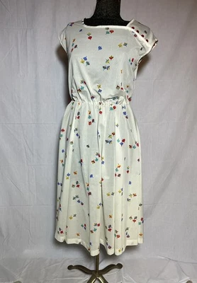 Vestido DE COLECCIÓN Jean Leslie Spinning Top Años 70 Botones Colorido Americana Mediano Foto 1 de 4