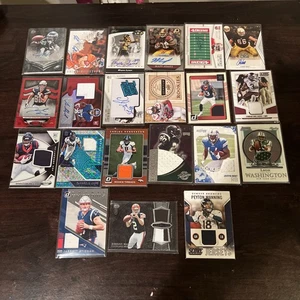 21x NFL FOOTBALL Relic Patch Auto Signed Numbered Card Lot Manning Ware Manziel - Picture 1 of 13