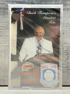 1993 Voice Of The Baltimore Orioles Chuck Thompson’s Greatest Hits Cassette Tape - Imagen 1 de 3