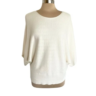 Suéter Tommy Bahama Bonita manga quimono GRANDE creme gola barco primavera trabalho desgaste - Imagem 1 de 4