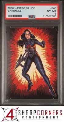 1986 HASBRO G.I. JOE #100 BARONESS POP 4 PSA 8 - Image 1 of 3