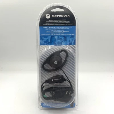 Motorola D Style Earpiece Headset Inline Push To Talk HCLE4105D 56517 - NEW - Image 1 of 3