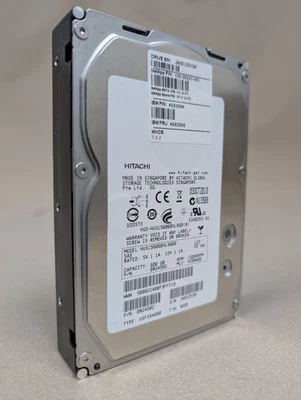 Hitachi Ultrastar 3.5" HUS156060VLS600 600GB 15K RPM SAS HDD Drive PN: 0B24502 - Image 1 of 4