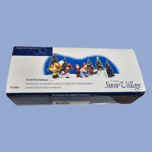 Department 56 Snow Village Fun at the Firehouse 54954 Retired Vintage - Bild 1 von 4