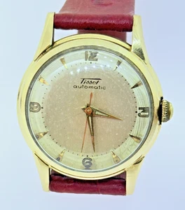 1950'S TISSOT BUMPER AUTOMATIC CAL. 28.5-21 - 10K GOLD FILLED - RUNNING - CLEAN - Picture 1 of 21