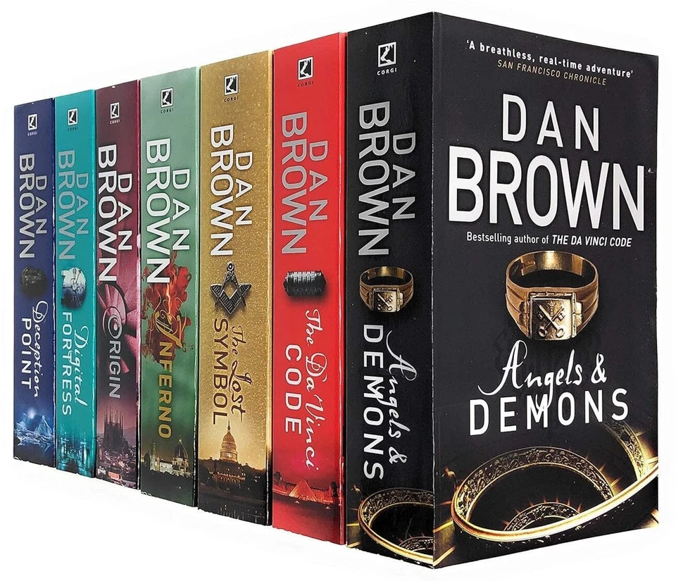 Robert Langdon Series Collection 7 Books Paperback Set - Fiction - By Dan Brown Foto 1 de 4