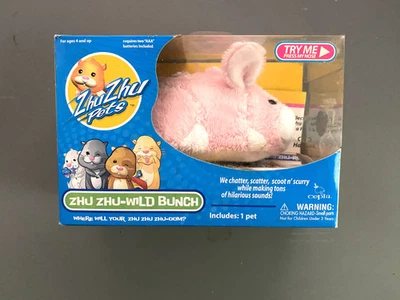 Zhu Zhu Pets Interactive Wild Bunch SWEETIE Bunny Rabbit 2009 Y2K Nuevo RARO Foto 1 de 4