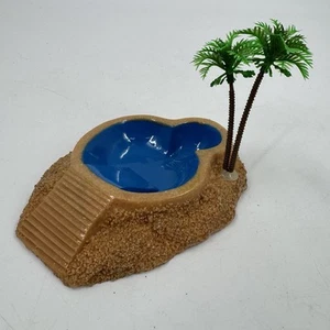 Piscina de agua de cangrejo ermitaño con rampa de escalada resina ermitaño cangrejo hábitat ermitaño cangrejo - Imagen 1 de 5