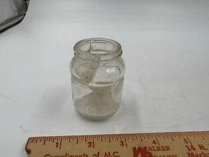 Vintage PAT.D. 1759866 Flasche mit Reservoir Klarglas Tintenfass - OHNE DECKEL  - Bild 1 von 3